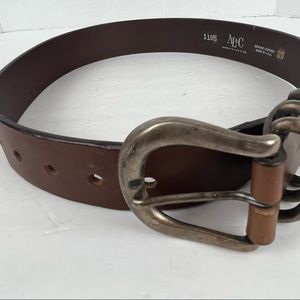 Women's Brown Leather Waist Belt
